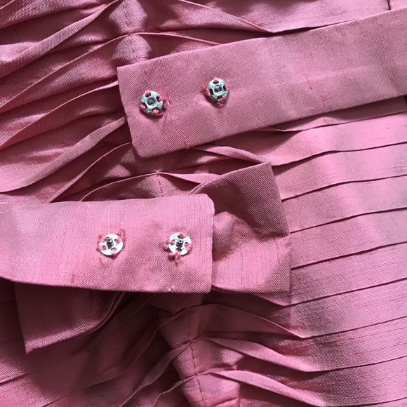 Betsey Johnson Silk Party Dress Pink Size 4 - Picture 3 of 12